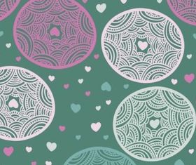 Painted circular background vector graphic