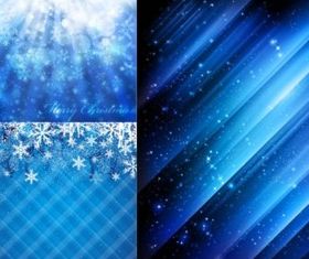 Blue snowflake background vectors graphic
