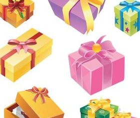 Gift Boxes set vector