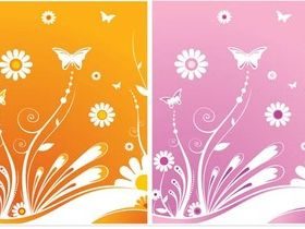 Color Spring Templates vectors graphic