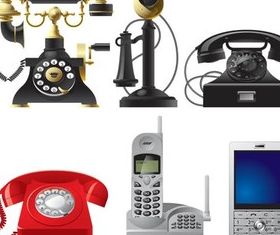 Telephones vector