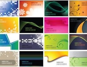 Abstract Vivid Cards vectors