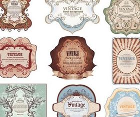 Labels graphic vector graphics