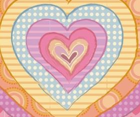 Cartoon love background vector