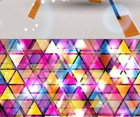 Colorful fashion background vectors graphics