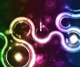 Colorful curve backgrounds vector