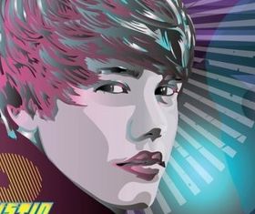 Justin Bieber World vector graphics