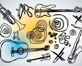 Music Doodles vector