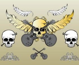 Rock Skull vector graphics