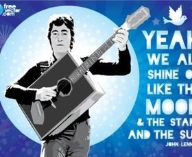 John Lennon Illustration vector