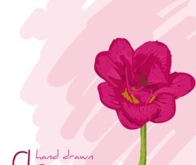 Fresh flower set vectors