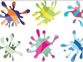 Colorful Splash graphic vector