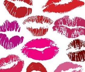 Traces Kisses vector