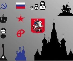 Russian Icons vector