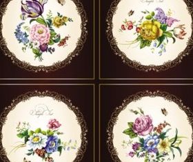 Bright classical flower vector