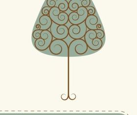 Creative vortex pattern tree vector