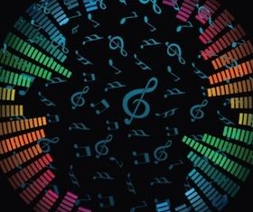 Music Notes Background vector