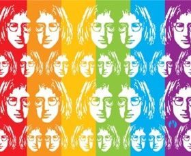 John Lennon Art vectors material
