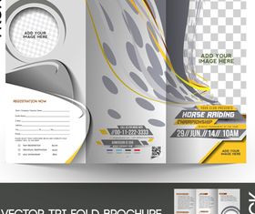 Tri Fold brochure cover 5 vector