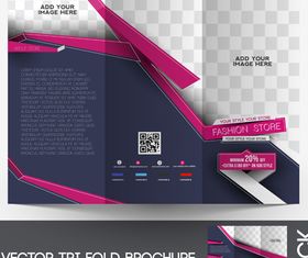Tri Fold brochure cover 6 vector