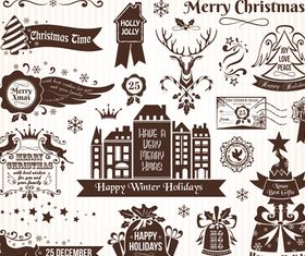 Christmas Elements 5 design vector