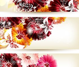 Floral card vector