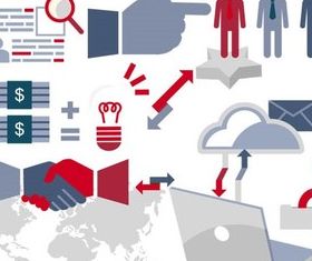 Modern Life Icons vector