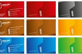 Business Shiny Cards vector