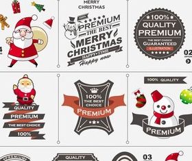 Christmas Labels vector