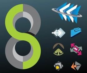 Abstract Logo Designs creative vector