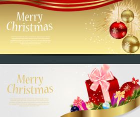 Christmas Ornament banner Illustration vector