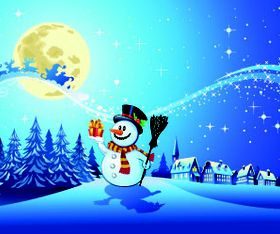 Christmas Night Vector 3 shiny