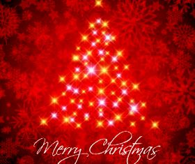 Christmas tree background vector graphics