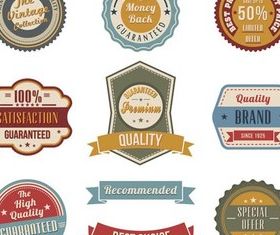 Color Labels free vector design