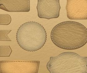 Leather Labels graphic vector