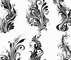 Ornate Floral Elements vector design