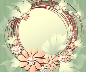 Garland background vector graphics