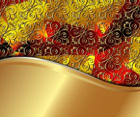 Gold Backgrounds graphics 4 vector material
