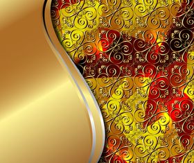 Gold Backgrounds graphics 5 vector material