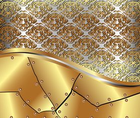 Gold Backgrounds graphics 6 vector material