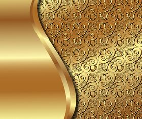 Gold Backgrounds graphics 7 vector material