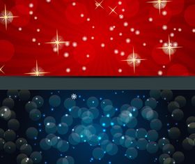 Christmas glisten banner 2 vector