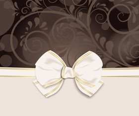 Christmas bow background vectors graphic