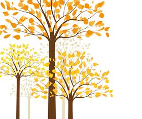 Autumn tree background 2 shiny vector
