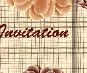 Vintage flower Invitation background 2 vector