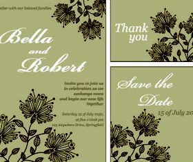 Wedding Invitation cards 7 vector