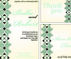 Wedding Invitation cards 8 vector