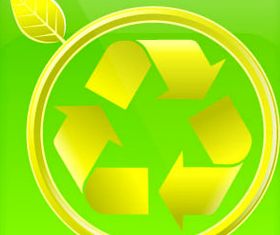 Eco glass icons vector graphic