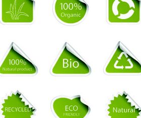 eco tags vector graphic