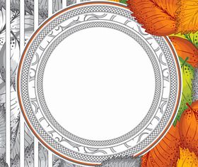 Leafs background 1 vector